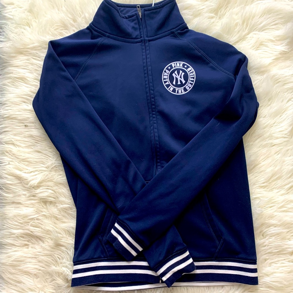 VICTORIA’S SECRET PINK - NEW YORK YANKEES ZIP UP - SZ S